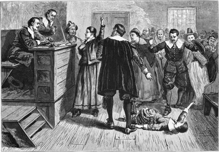 How many people were executed during the Salem witch trials?