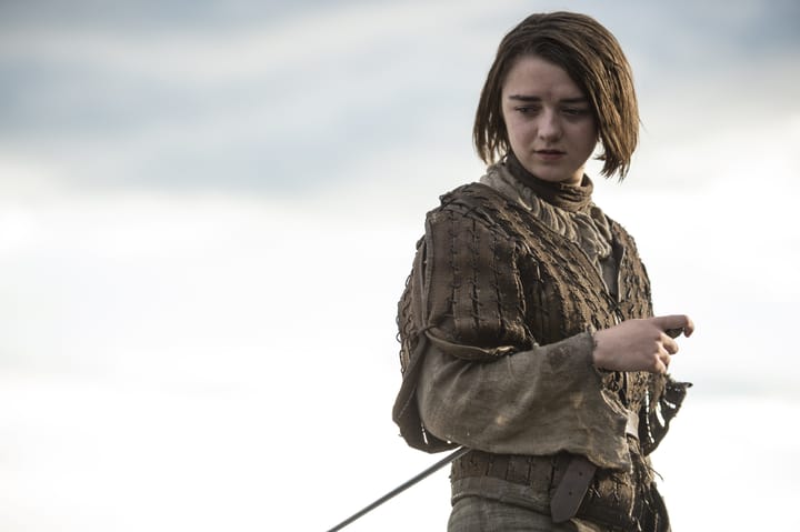 What does Arya Stark name her sword in Game of Thrones?